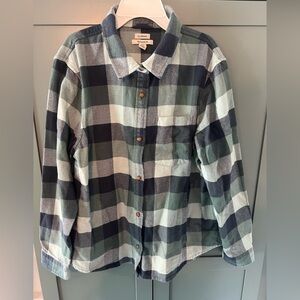 LL Bean Soft Brushed Flannel Shirt Sz LP